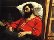 Charles Carolus - Duran The Convalescent ( The Wounded Man ) oil on canvas